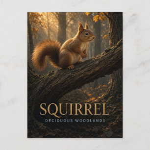 Eichhörnchen Laubwälder Wildtier TIER Postkarte