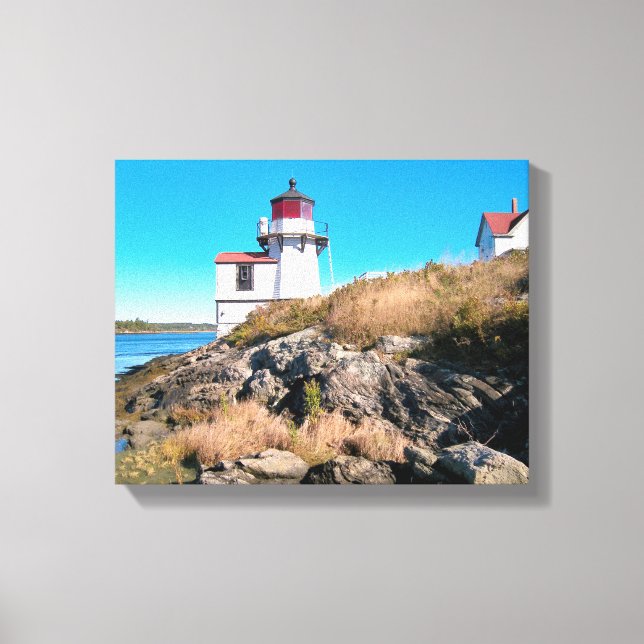 Eichhörnchen Leuchtturm Maine Canvas Print Leinwanddruck (Vorderseite)
