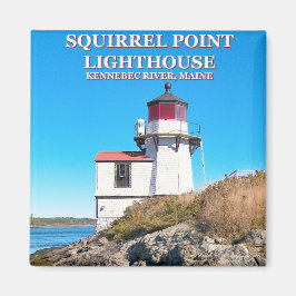 Eichhörnchen Leuchtturm, Maine Magnet