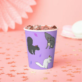 Eichhörnchen Lila Pappbecher