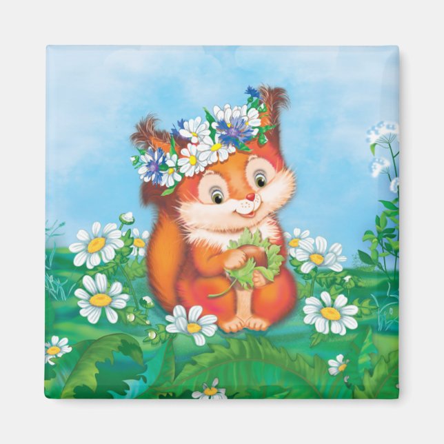 Eichhörnchen Magnet (Vorne)