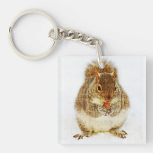 Eichhörnchen mit Acorn Schlüsselanhänger