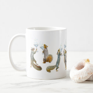 Eichhörnchen mit Cocktails-Tasse Kaffeetasse