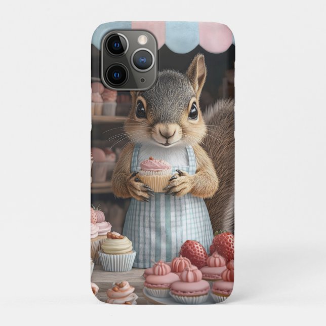Eichhörnchen mit Cupcake Case-Mate iPhone Hülle (Rückseite)