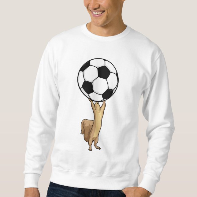 Eichhörnchen mit Fußball Sweatshirt (Vorderseite)