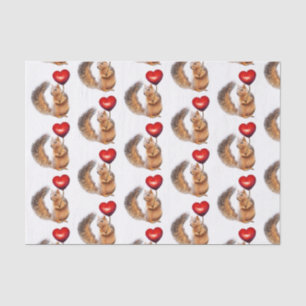 Eichhörnchen mit Herz-Gewebe-Papier Seidenpapier