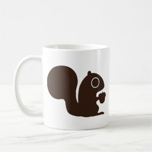 Eichhörnchen mit Nuss Süße Waldtiere Kaffeetasse