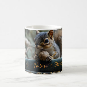 Eichhörnchen mit Nut on Antique Books, Nature's St Kaffeetasse