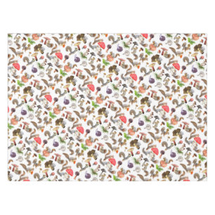 Eichhörnchen mit Pilztabletten Tischdecke