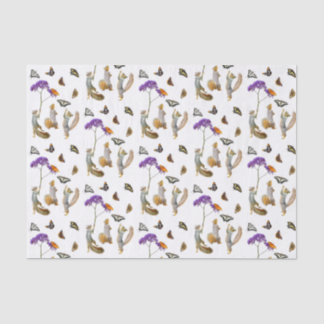 Eichhörnchen mit Schmetterlingsgewebe Seidenpapier