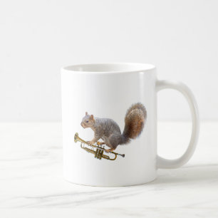 Eichhörnchen mit Trumpet-Tasse Kaffeetasse