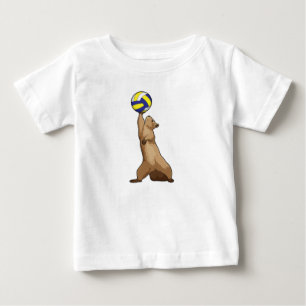 Eichhörnchen mit Volleyball Baby T-shirt