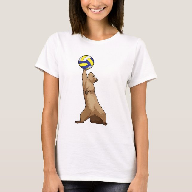 Eichhörnchen mit Volleyball T-Shirt (Vorderseite)