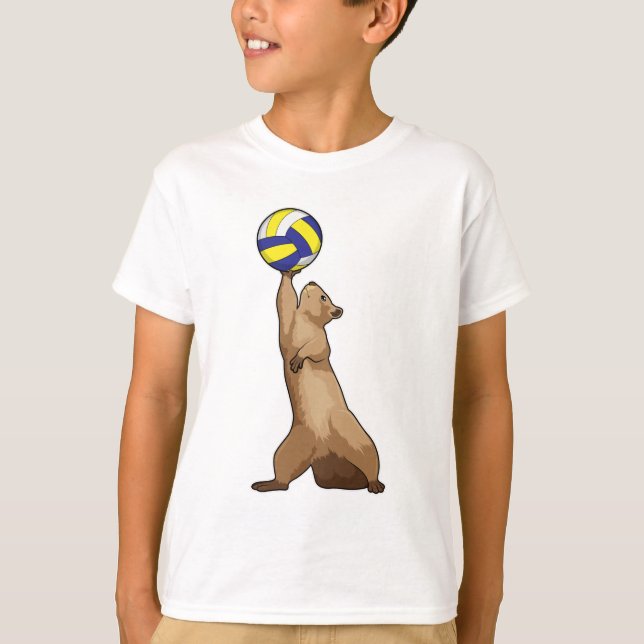 Eichhörnchen mit Volleyball T-Shirt (Vorderseite)