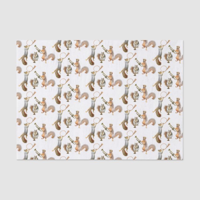 Eichhörnchen Musicians Tissue Paper Seidenpapier (Vorderseite)