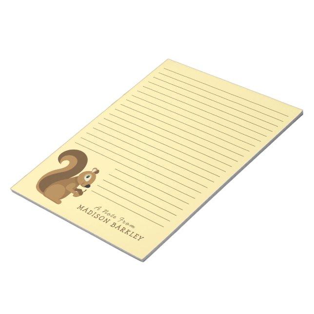 Eichhörnchen Niedlich Kid's Woodland Notizblock (angewinkelt)