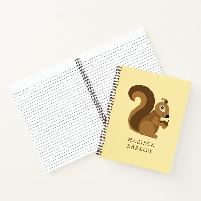 Eichhörnchen Niedlich Kid's Woodland Notizbuch (Innenseite)
