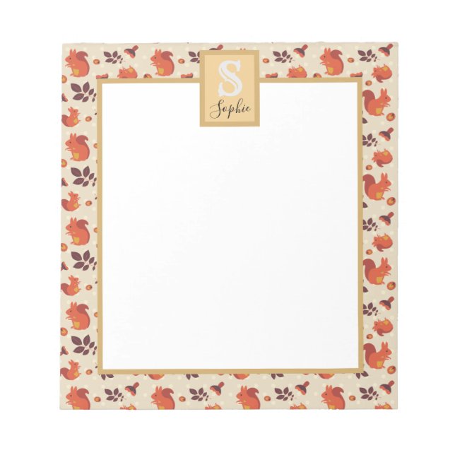 Eichhörnchen Notizblock (Vorderseite)