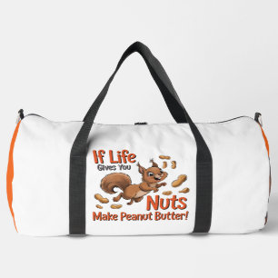 Eichhörnchen-Nüsse-Erdnussbutter-Leben Duffle Bag