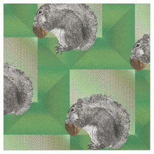 Eichhörnchen-Nüsse Stoff