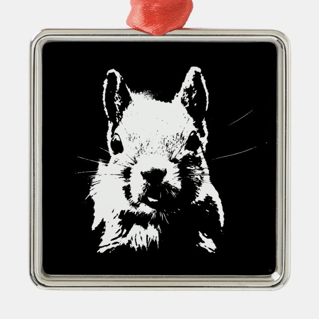 Eichhörnchen Ornament Aus Metall (Vorne)