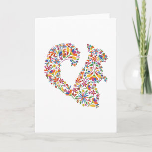 Eichhörnchen Otomi Blume Rodent Geschenk Karte