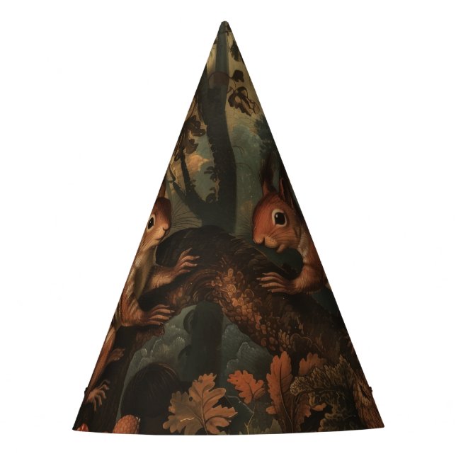 Eichhörnchen - Party Hut Partyhütchen (Vorderseite)