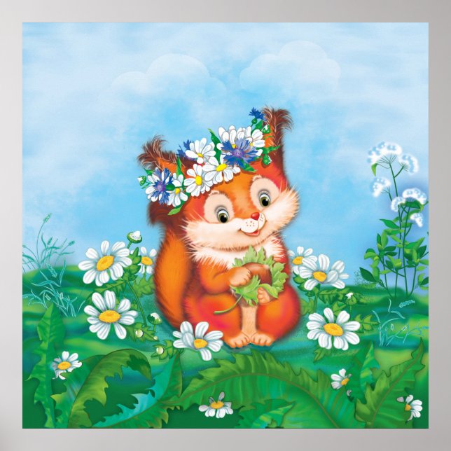 Eichhörnchen Poster (Vorne)