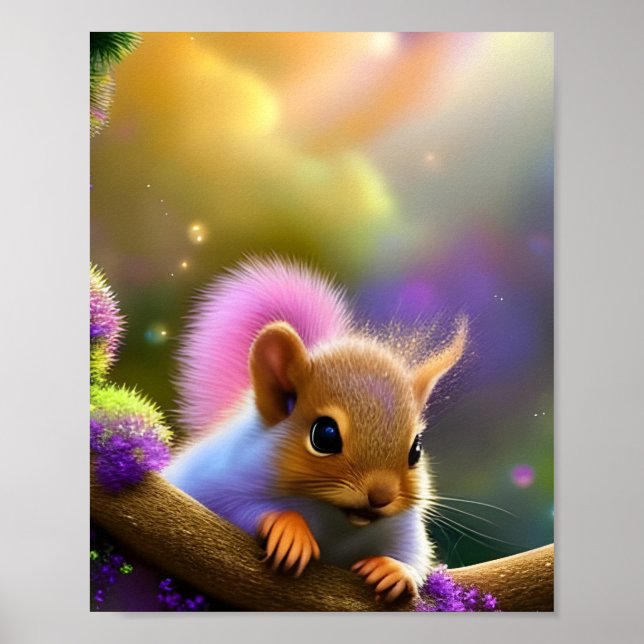 Eichhörnchen Poster (Vorne)