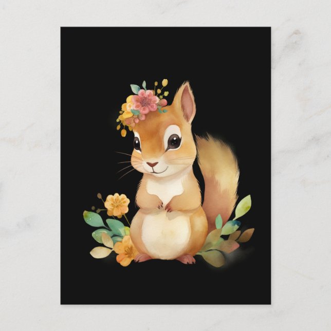 Eichhörnchen Postkarte (Vorderseite)