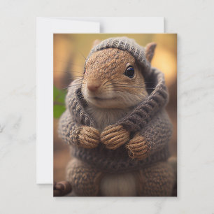 Eichhörnchen Postkarte