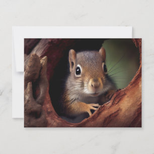 Eichhörnchen Postkarte