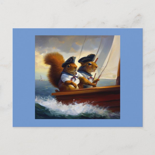 Eichhörnchen Postkarte (Vorderseite)