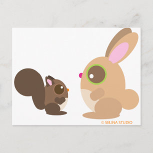 Eichhörnchen Postkarte