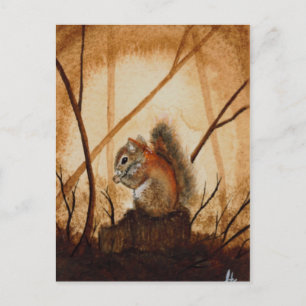 Eichhörnchen Postkarte