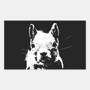 Eichhörnchen Rechteckiger Aufkleber