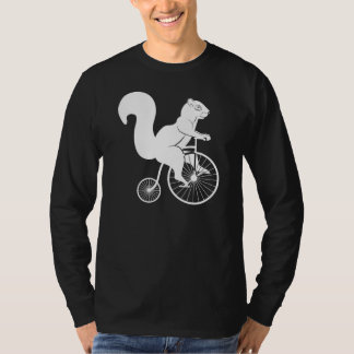 Eichhörnchen-Reiter-Weiß auf T-Shirt