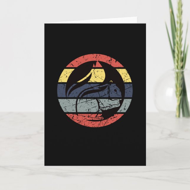 Eichhörnchen Retro Karte (Vorderseite)