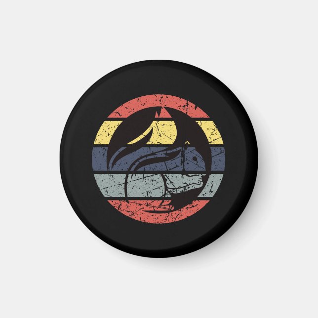Eichhörnchen Retro Magnet (Vorne)