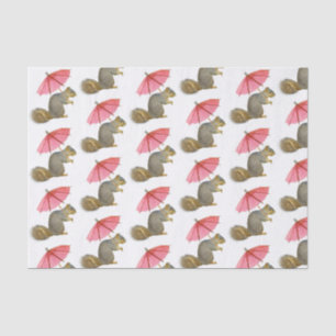 Eichhörnchen Rosa Parasolpapier Seidenpapier