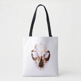 EICHHÖRNCHEN-SCHÄDEL-Tasche weiß Tasche