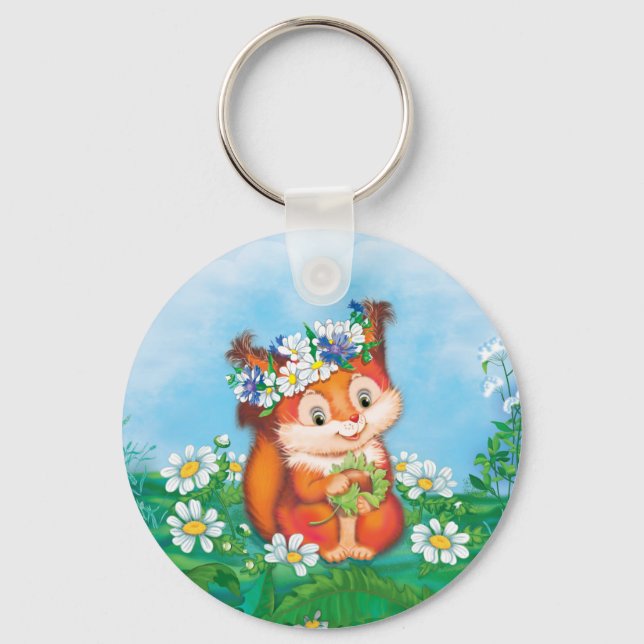 Eichhörnchen Schlüsselanhänger (Vorderseite)