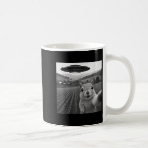 Eichhörnchen Selfie mit Alien Ufo Funny für Männer Kaffeetasse