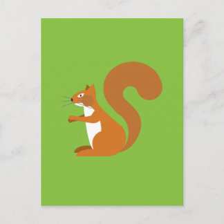 Eichhörnchen sitzen postkarte