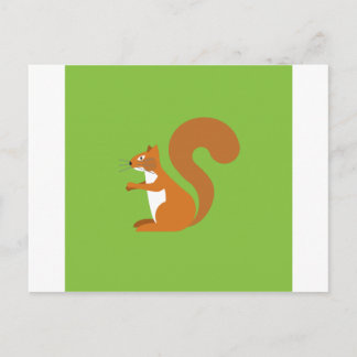 Eichhörnchen sitzen postkarte