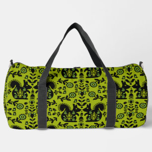 Eichhörnchen Skandinavische Volkskunst Duffle Bag