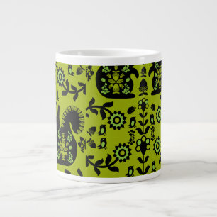 Eichhörnchen Skandinavische Volkskunst Jumbo-Tasse