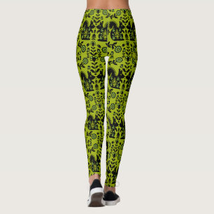 Eichhörnchen Skandinavische Volkskunst Leggings