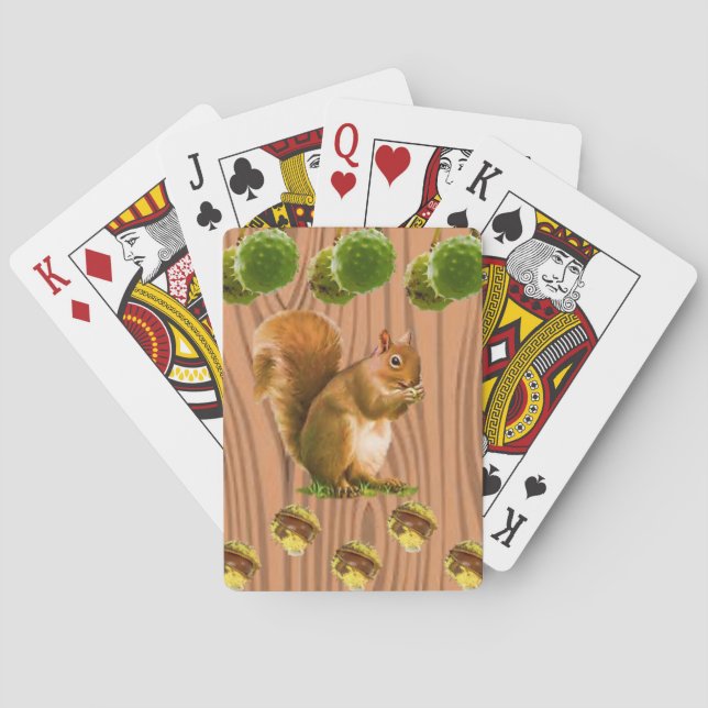 Eichhörnchen Spielkarten-Deck Spielkarten (Rückseite)