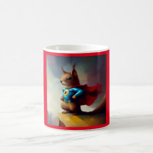 Eichhörnchen Superhero Kaffeetasse